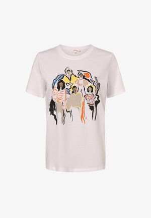 s.Oliver Print T-shirt - weiß