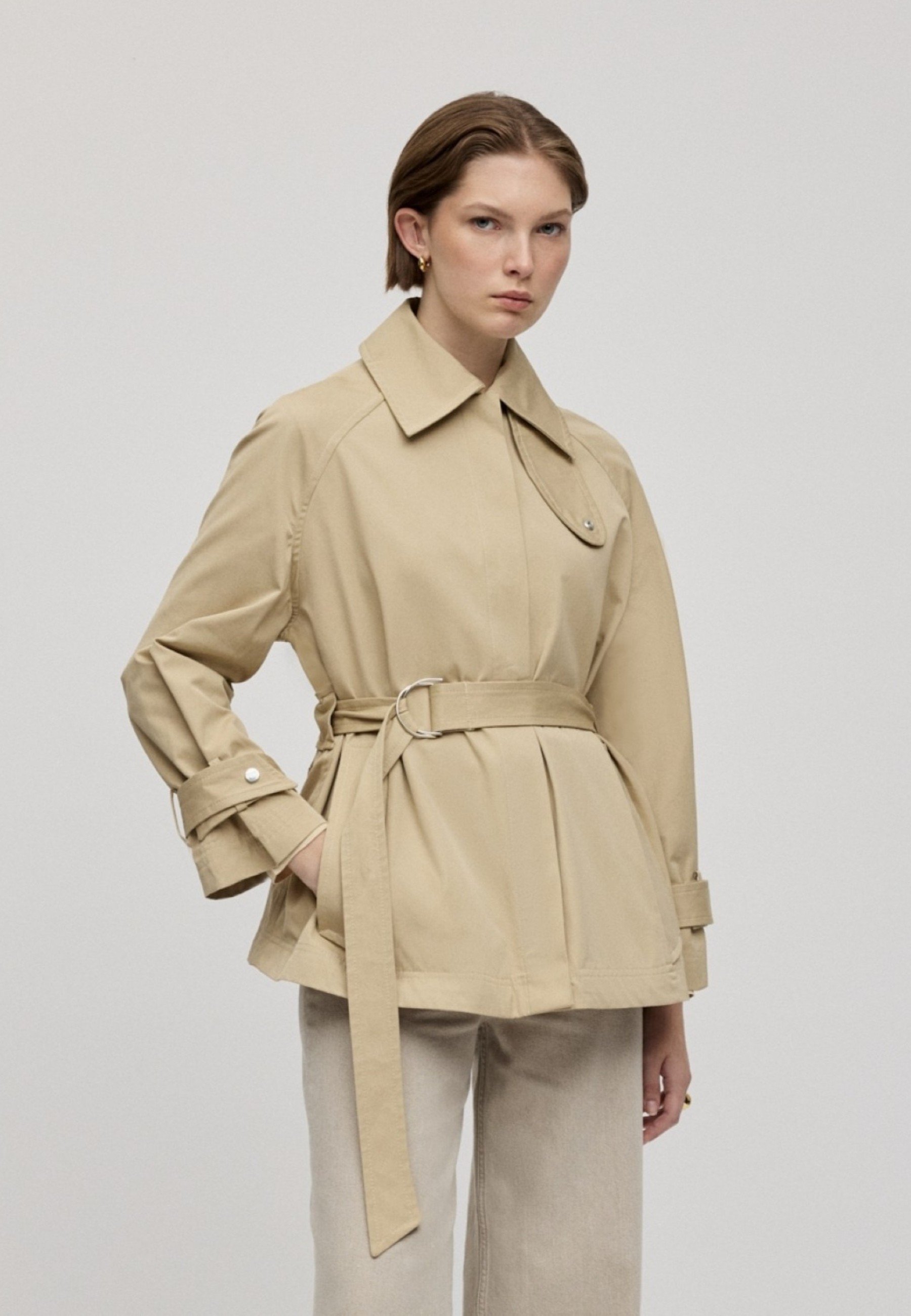 IVY OAK JULES Classic coat frisches heu/beige