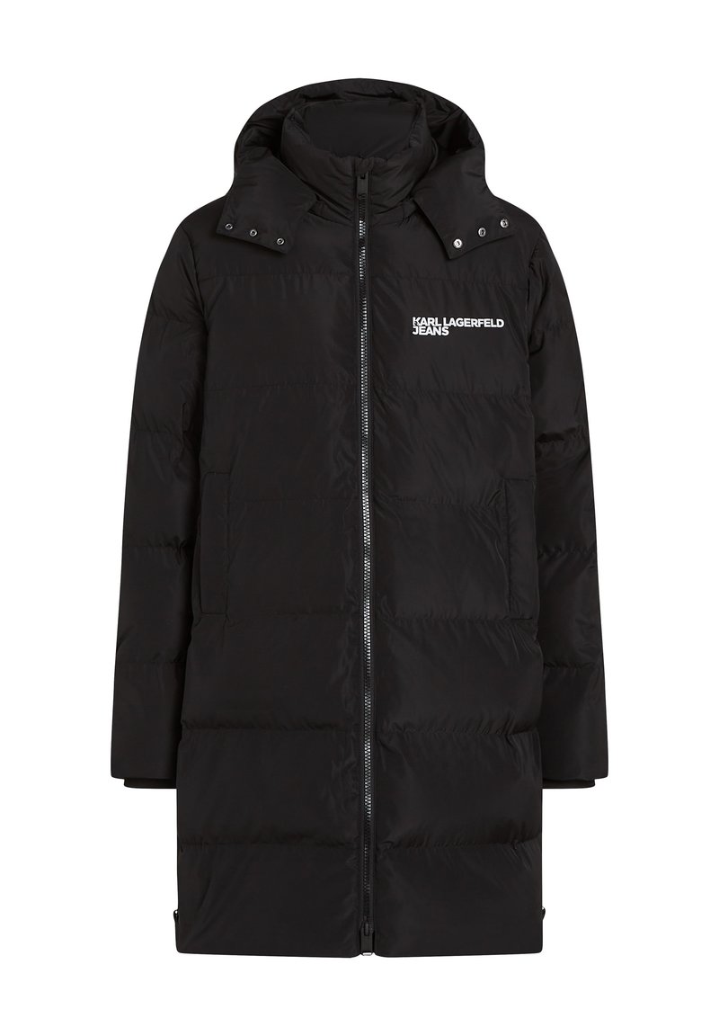 Veste Duvet Capuche Karl Lagerfeld Femme - Taille M - Neuf Avec étiquette - Imprimé Animalier - Noir