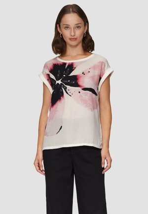 s.Oliver BLACK LABEL MIX MIT PAILLETTEN - Blouse - creme