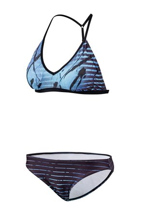 BEACTIVE SET - Bikini - blau schwarz
