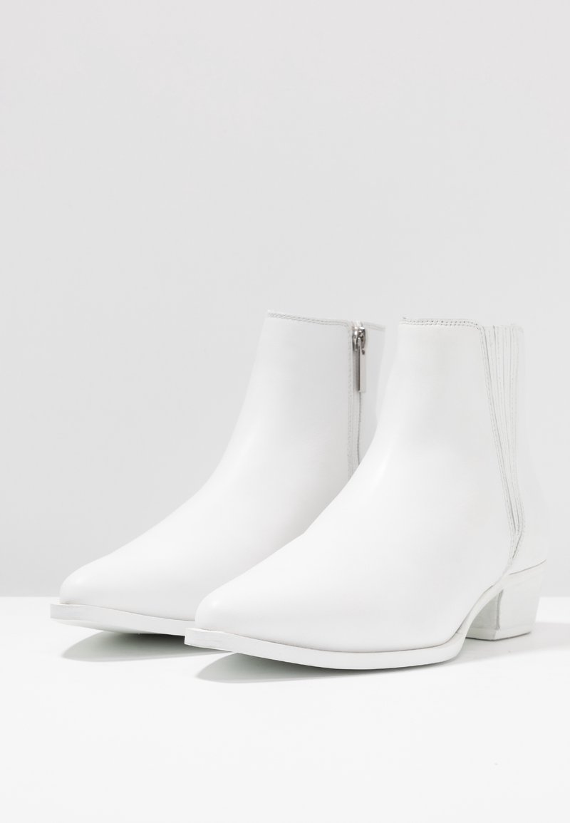 Bronx Bottines de cowboy motard white/blanc (Seconde main