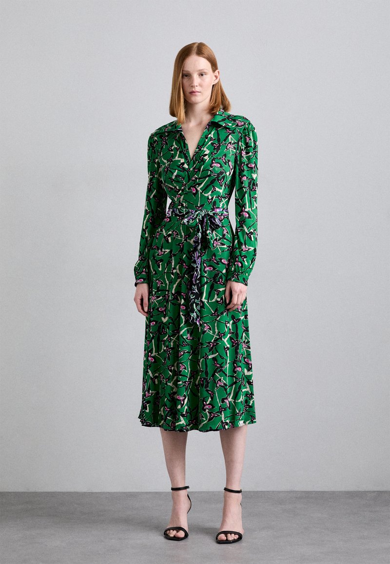 Diane von Furstenberg PHOENIX REVERSIBLE DRESS Jurk green