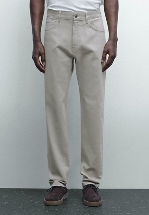 SLIM FIT - Jeans slim fit - sand