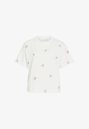 VILA, T-shirt imprimé - snow white