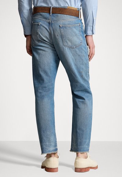 Polo Ralph Lauren HERITAGE STRAIGHT FIT DISTRESSED JEAN - Ravne kavbojke - habana