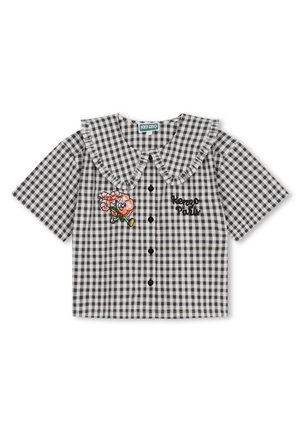 À MANCHES COURTES - Chemise - ecru gris