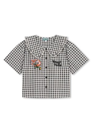 KENZO kids À MANCHES COURTES - Chemise - ecru gris