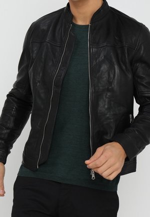 Giacca di pelle - black