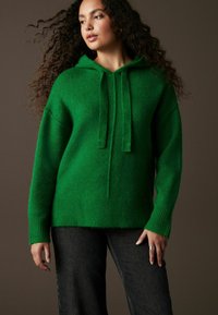 Next RELAXED FIT OVERSIZED - Džemperis su gobtuvu - green bright