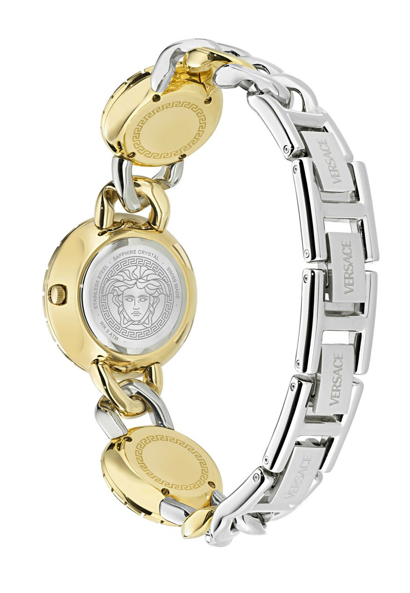 Gold Plated Versace Medusa Stud Icon Watch Versace LA GRECA STUD
