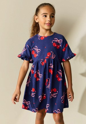 Next, REGULAR FIT - SHORT SLEEVE  - Robe en jersey - navy cherry print