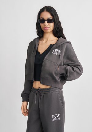 REIMAGINED - Mikina so zipsom - antrachite