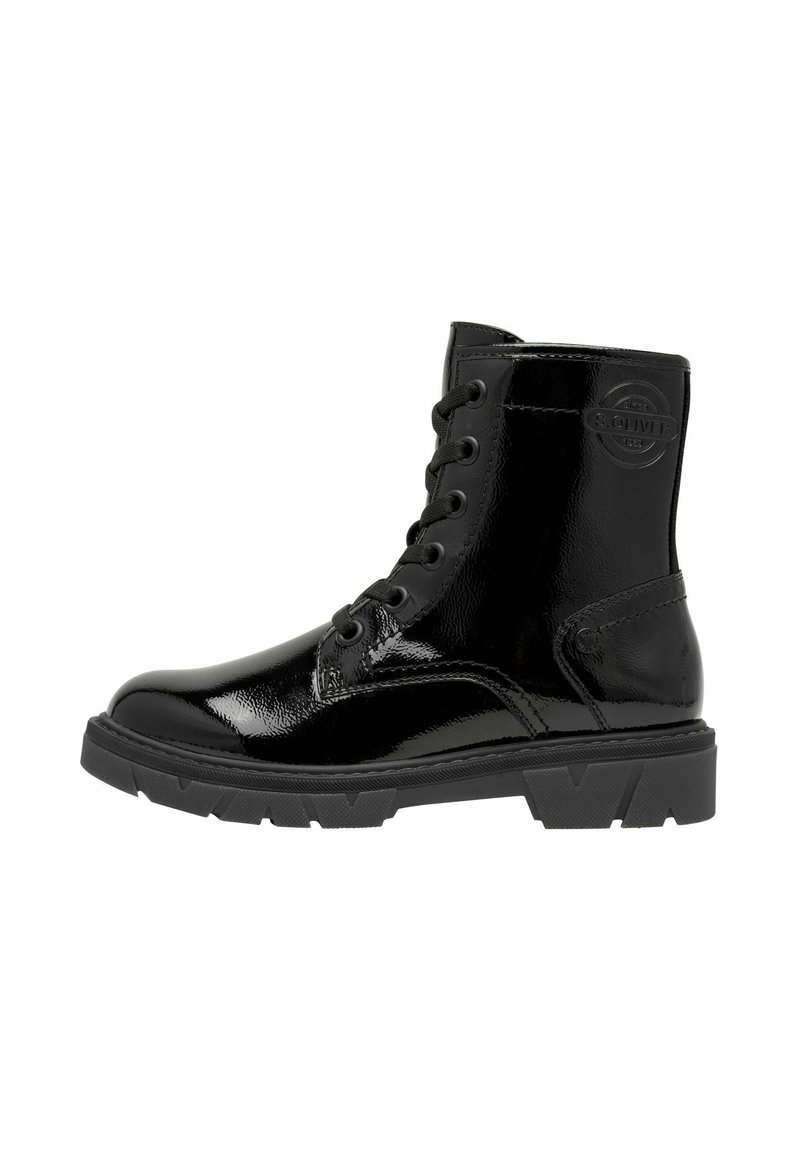 s.Oliver Gležnjače s platformom - black patent