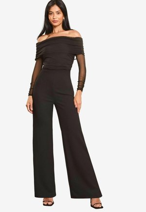 REGULAR FIT - LONG SLEEVE WIDE LEG - Buksedragter - black