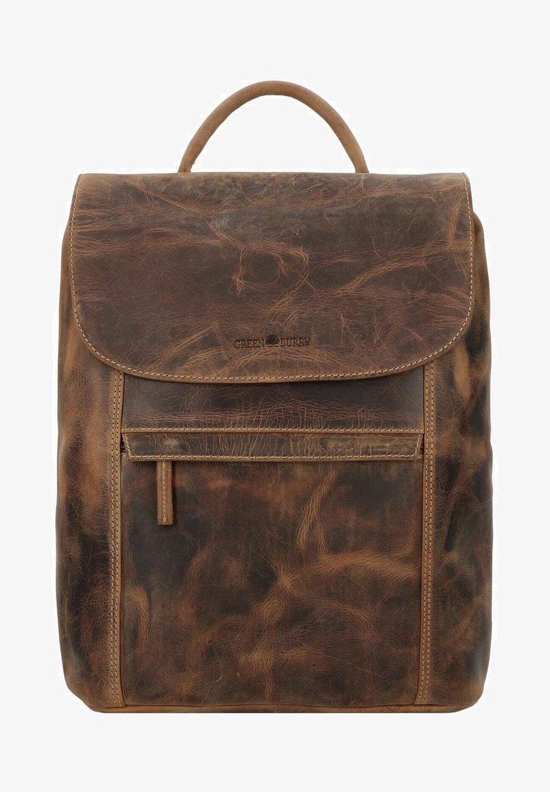 Greenburry VINTAGE 40 CM LAPTOPFACH - Rugzak - brown