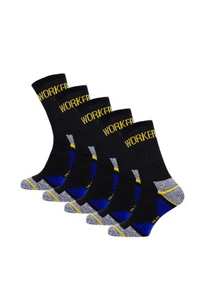 Yuhu, ARBEITS-ANTI-RUTSCH 5ER PACK - Socks - schwarz