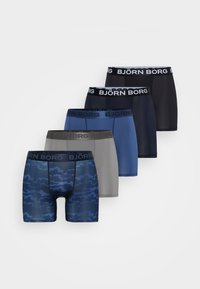 Björn Borg SPORTS 5 PACK - Boxer alsónadrág - blue/black/stone