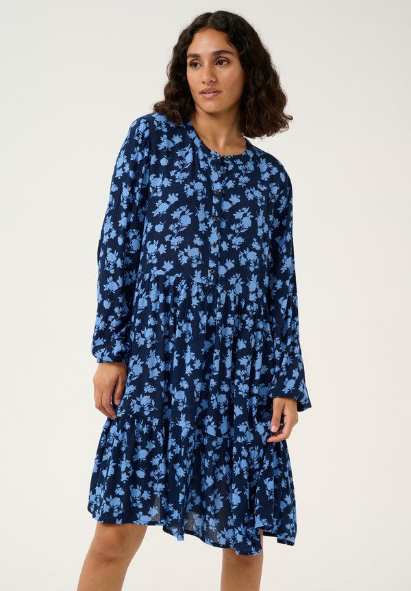 KAEVITY AMBER - Blusenkleid - midnight m ebb flow flower