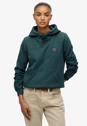 Hoodie - dark forest green