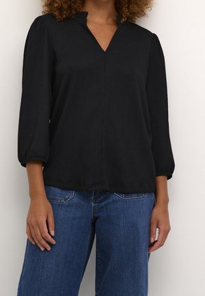 Blouse - mottled black