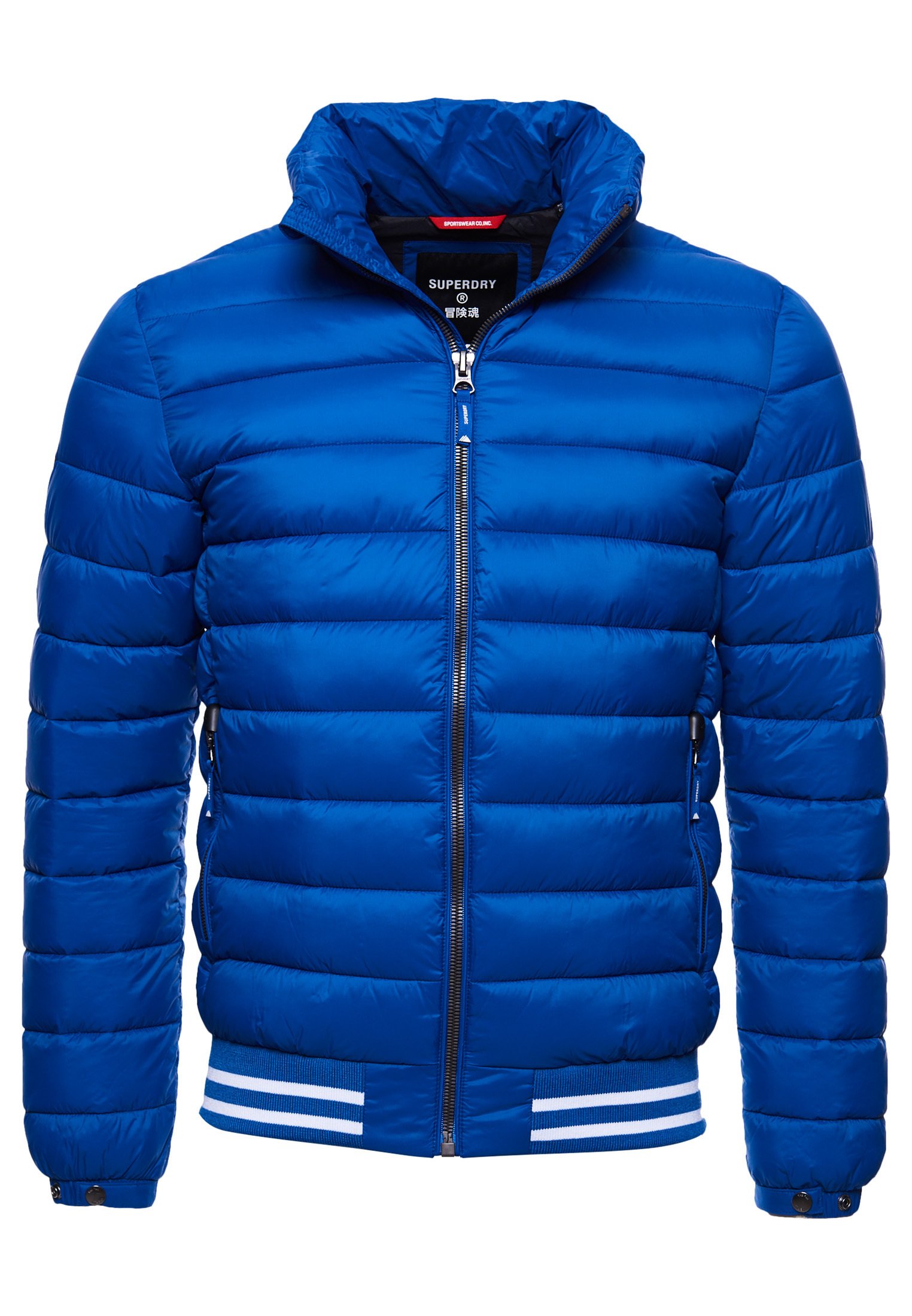 superdry winterjacke blau