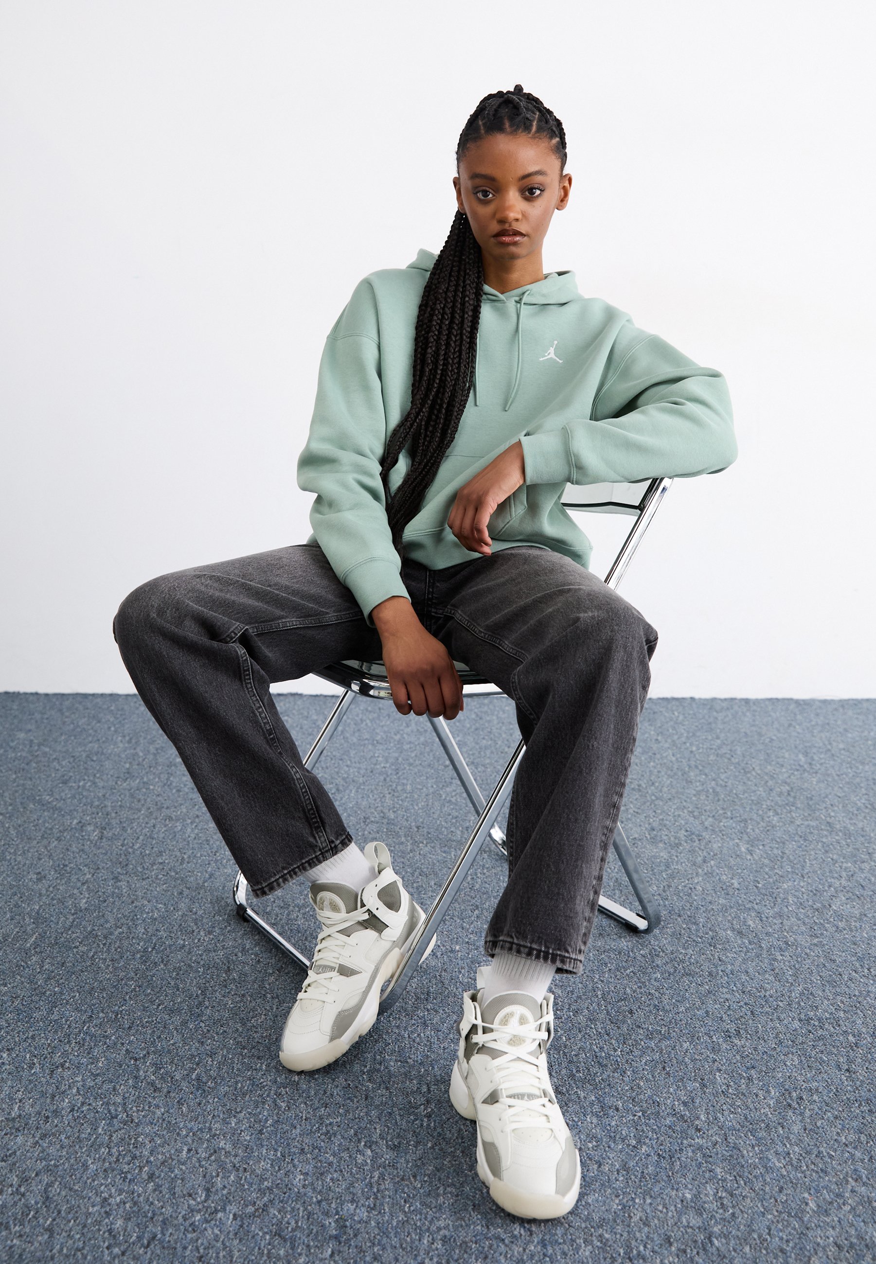 Jordan JUMPMAN TWO TREY - Sneakers alte - med grey/white/summit