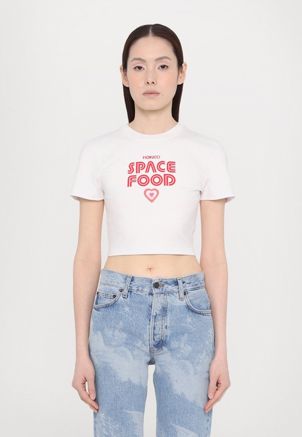 SPACE FOOD CROPPED - Print T-shirt