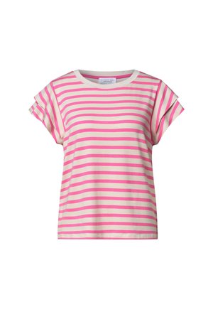 Street One Studio, T-SHIRT MIT VOLANT-ÄRMELN UND PRINT - T-Shirt print - simply pink