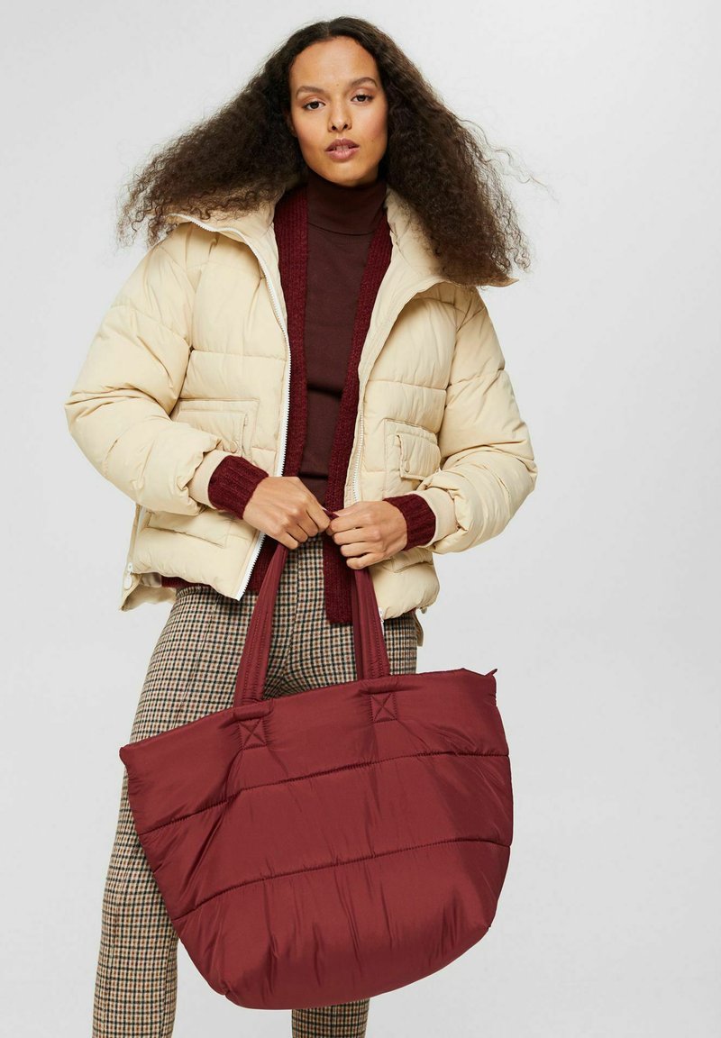 Damen Strickjacken | edc by Esprit Strickjacke garnet red/beere - EB64215 Damen Strickjacken | edc by Esprit Strickjacke garnet red/beere - EB64215
