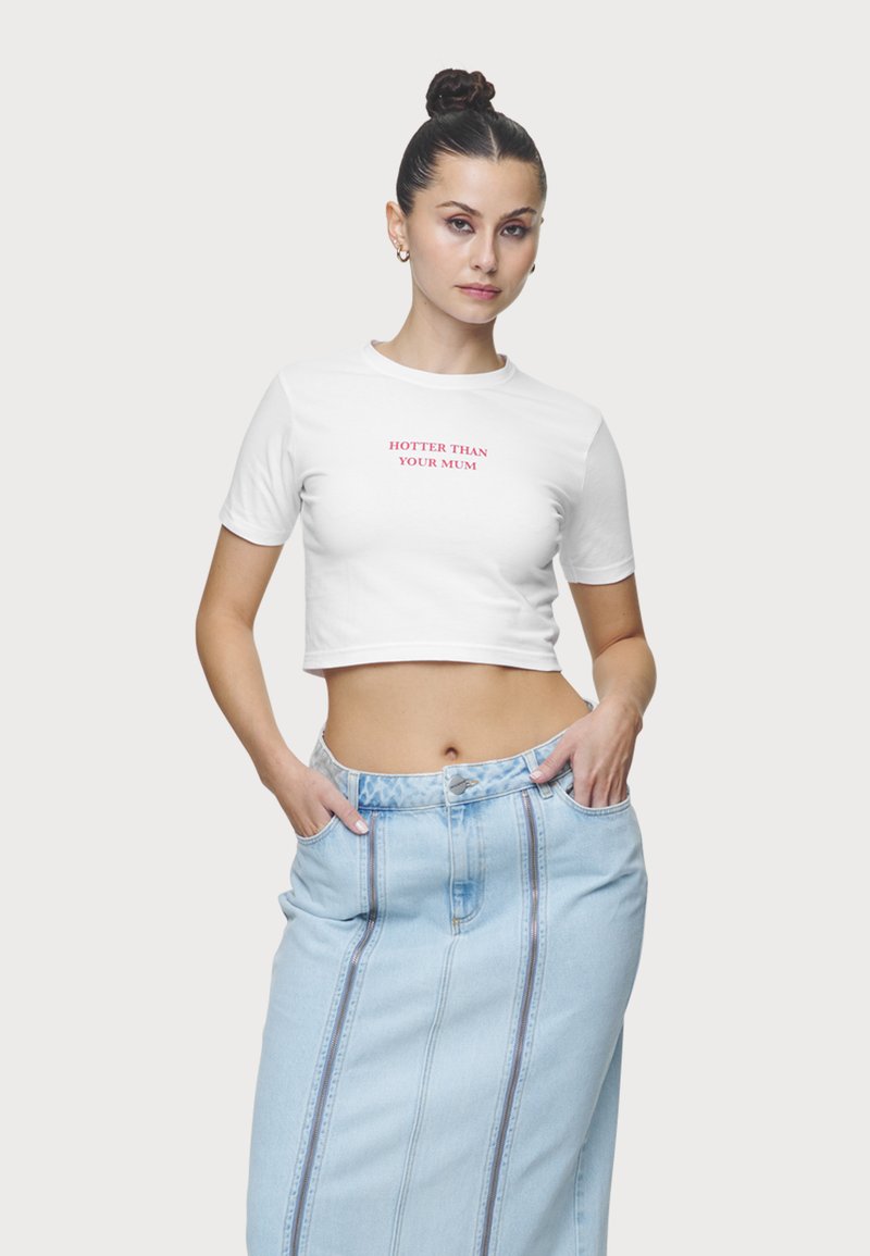 Pegador REYNA TEE - Potiskana majica - white