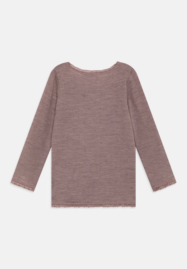 NMFWANG NEEDLE SOLID - Long sleeved top - purple dove3