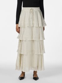 YAS - YASCRUELLA ANKLE SKIRT - A-line skjørt - crème brûlée Miniatyrbilde 1