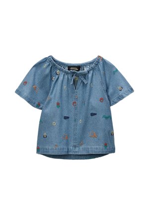 Blouse - bleach denim
