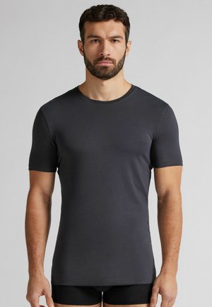 RUNDHALSAUSSCHNITT  - Caraco - grey
