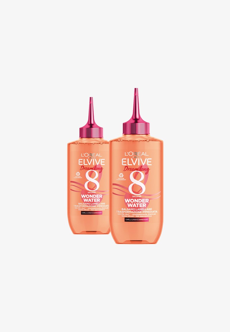 L'Oréal Paris - L'ORÉAL PARIS ELVIVE WATER, BALSAMO LIQUIDO CON TECNOLOGIA LAMELLARE, TRATTAMENTO PER CAPELLI LUNGHI E DANNEGGIATI, 200ML - 2 PACK - Balsamo - trasparente, Ingrandire