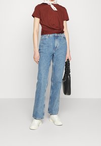 VILA T-shirt - bas - dark red