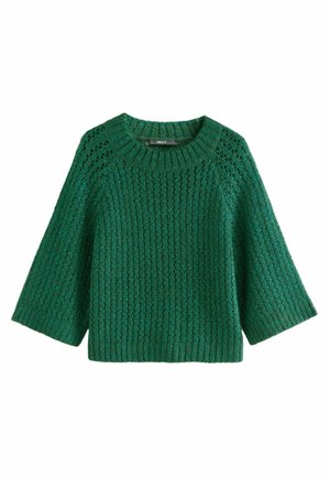 SEQUIN HALF SLEEVE - Pulóver - green emerald sparkle