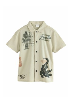 SHORT SLEEVE PRINTED - REGULAR FIT - Vapaa-ajan kauluspaita - khaki camo