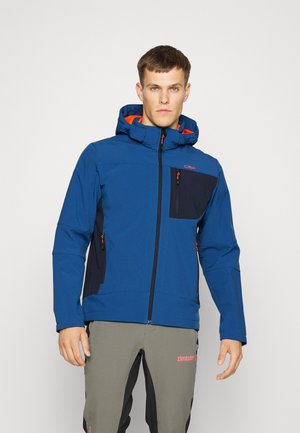 MAN JACKET ZIP HOOD - Chaqueta softshell - bluestone