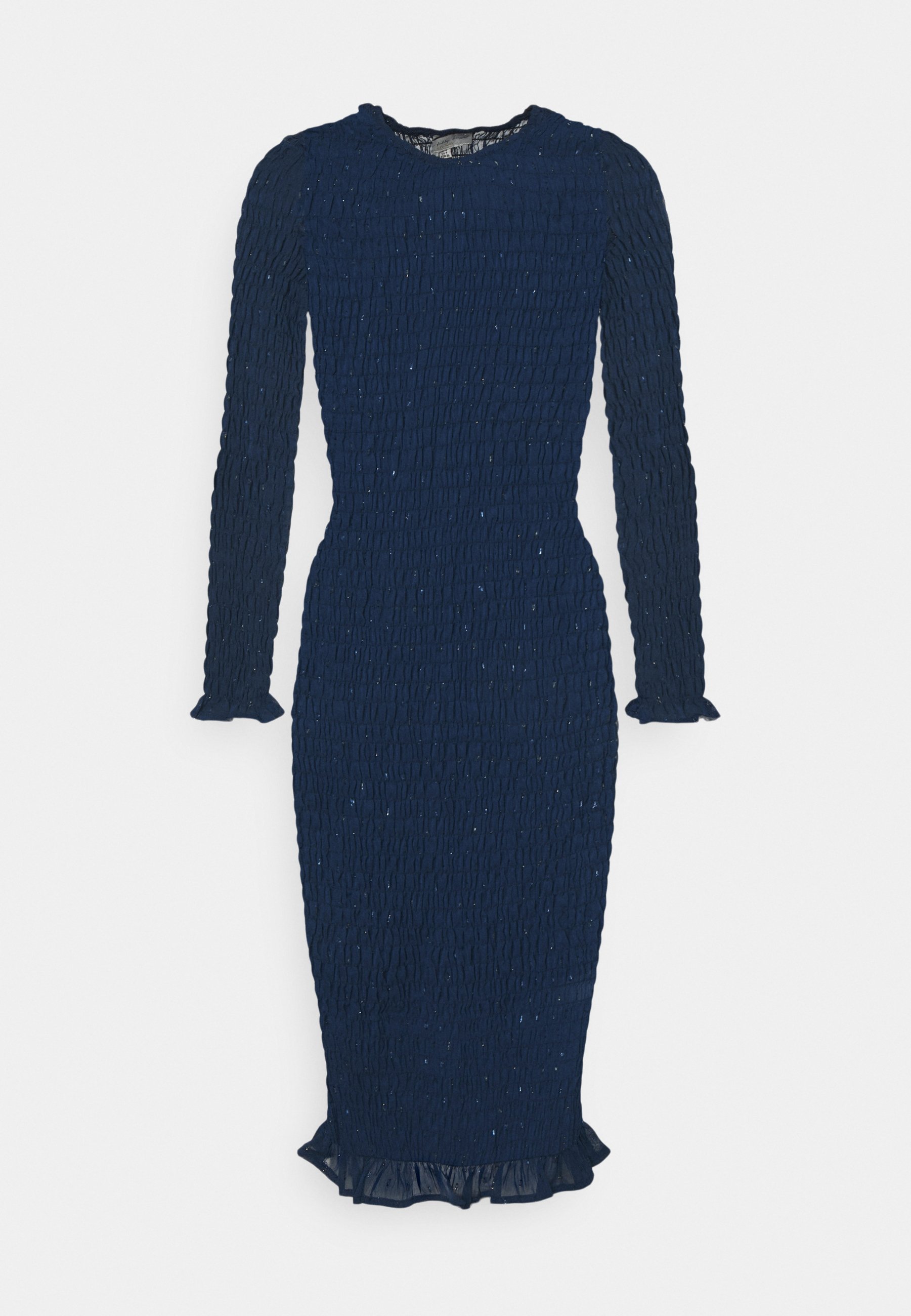 navy sheer dress