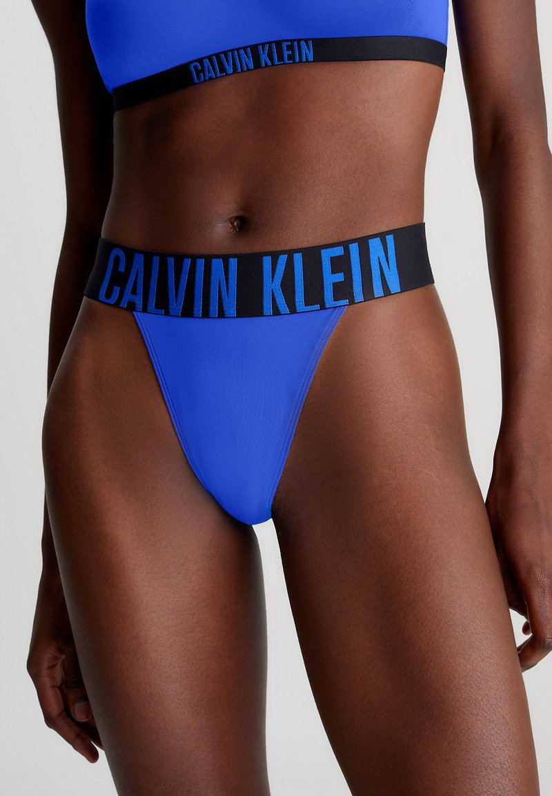 Calvin Klein Underwear HIGH LEG THONG INTENSE POWER - String - dazzling blue