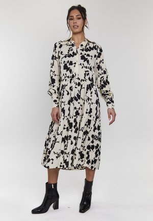 South Beach LONG SLEEVE MIDI - Shirt dress - cream