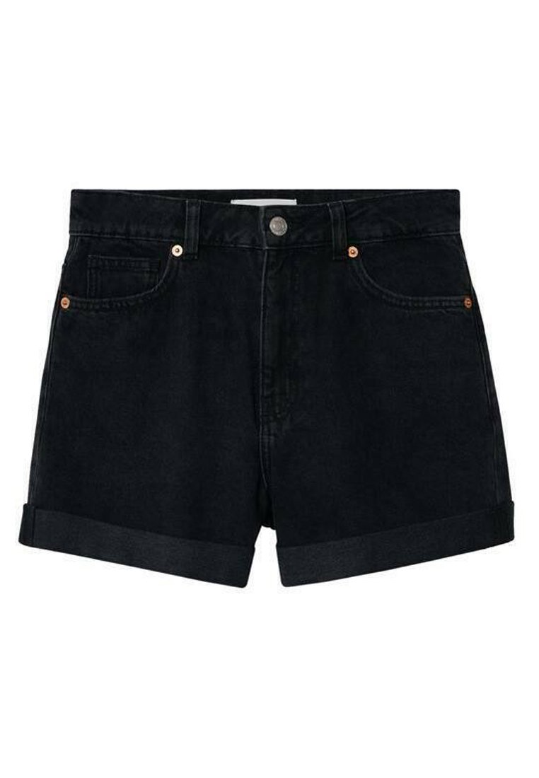 Damen Skinny | Mango MOM Jeans Shorts black denim - YW97057 Damen Skinny | Mango MOM Jeans Shorts black denim - YW97057