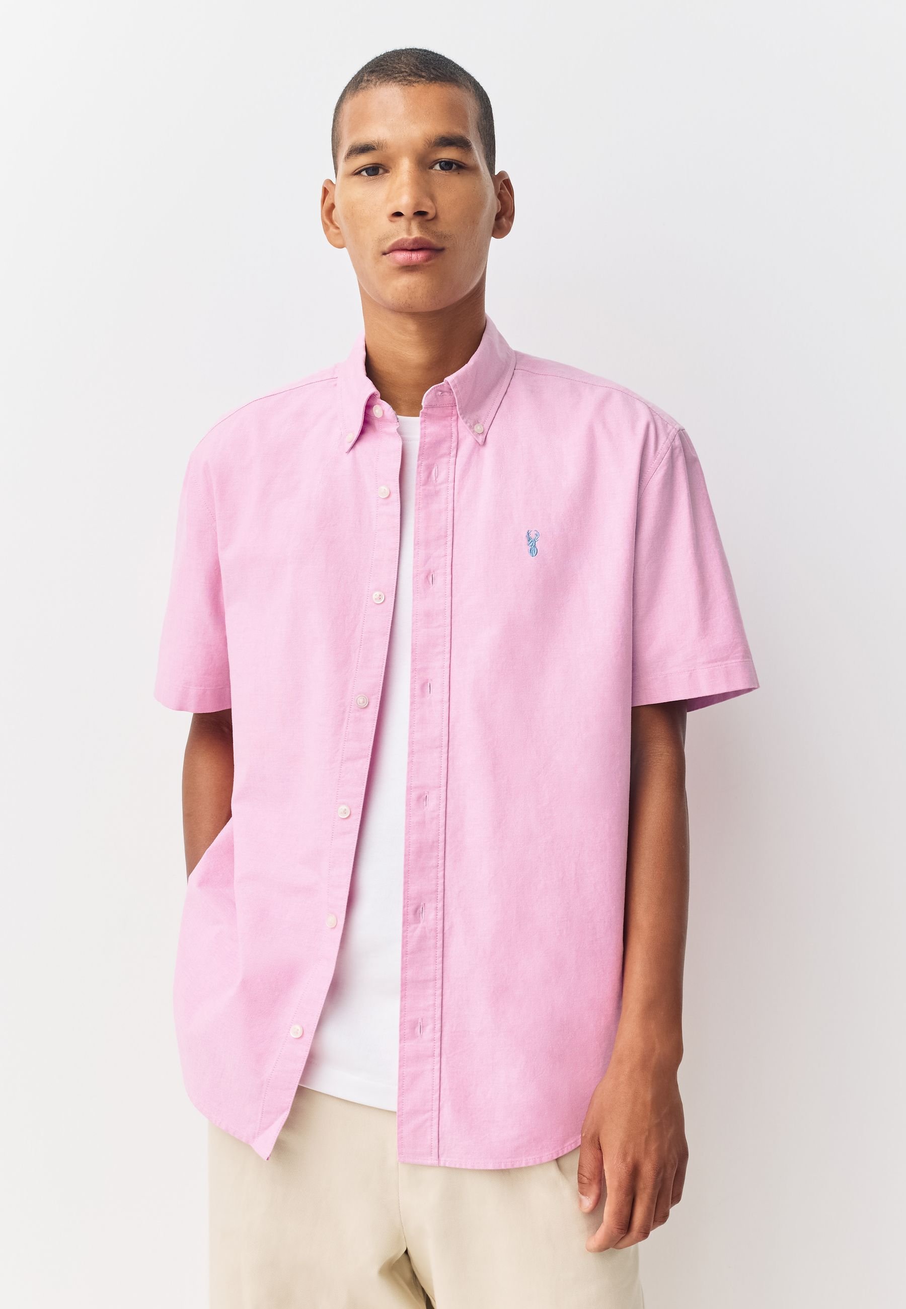 Next REGULAR FIT - SHORT SLEEVE OXFORD - Camisa - pink/rosa