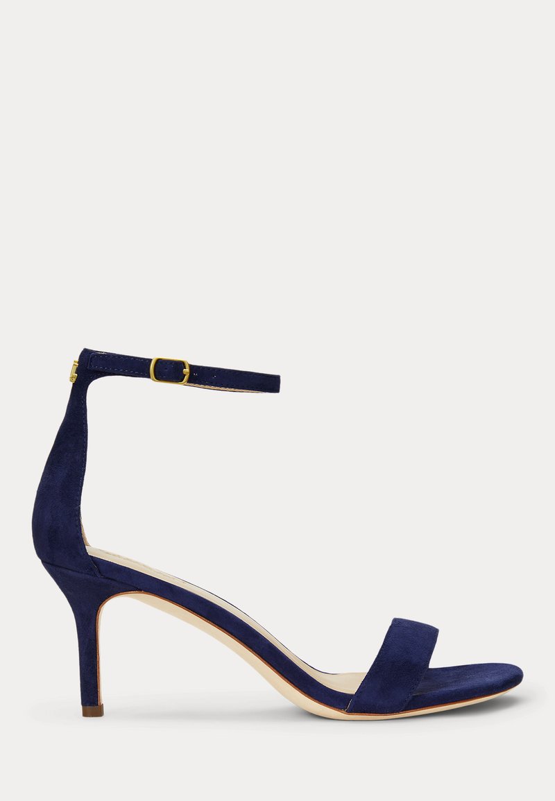 Lauren Ralph Lauren ALLIE MID HEEL SUEDE SANDAL - Páskové sandály  - refined navy