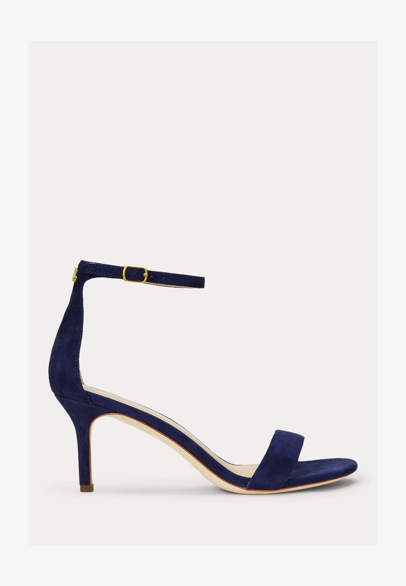 Lauren Ralph Lauren ALLIE MID HEEL SUEDE SANDAL - Sandales - refined navy
