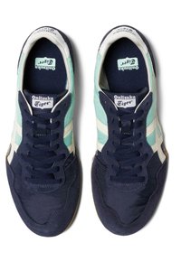 Onitsuka Tiger SERRANO Baskets basses peacoat ivory/vert ZALANDO