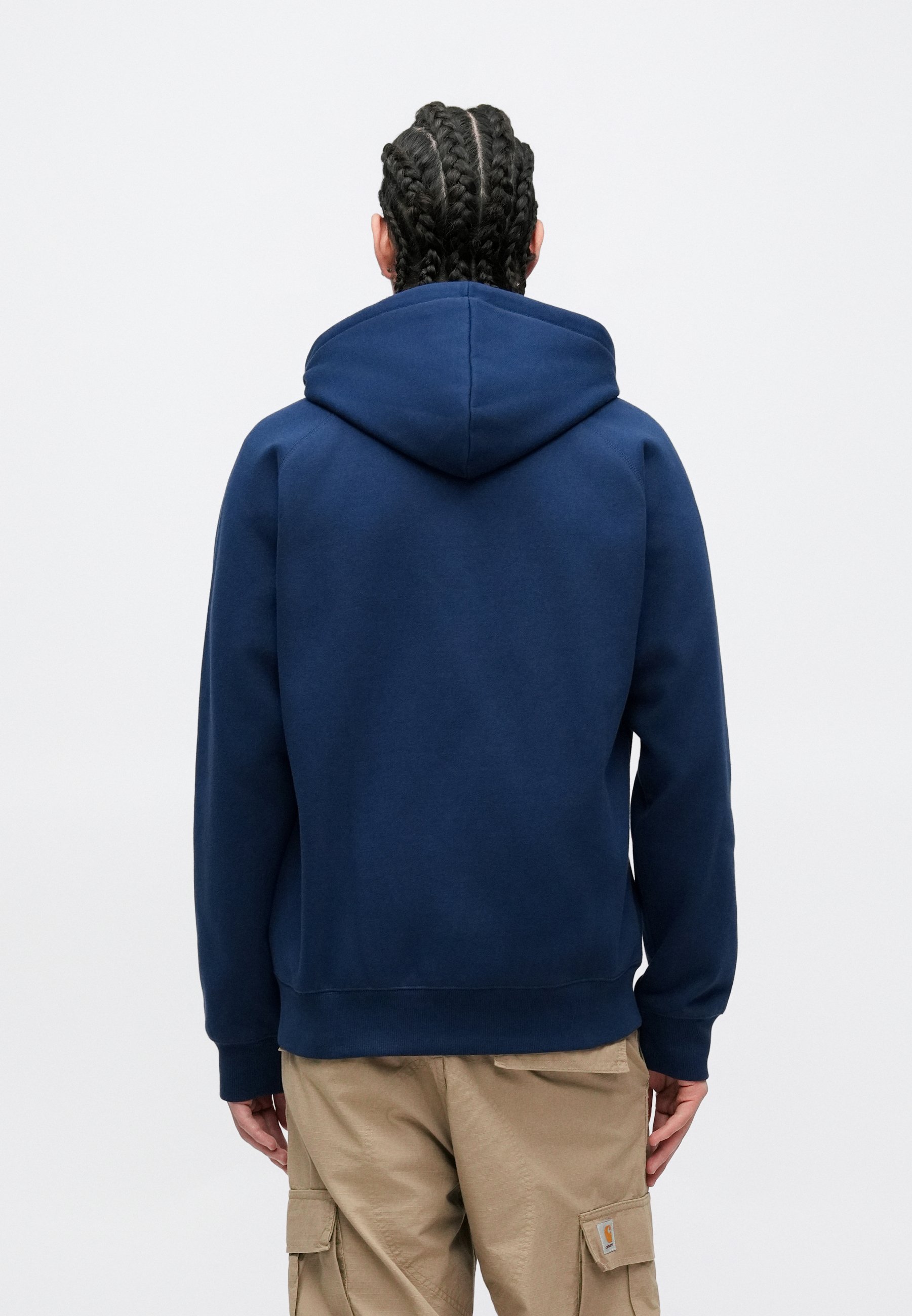 Carhartt WIP HOODED CHASE - Zip-up sweatshirt - jupiter/dark blue