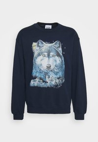 Vintage Supply UNISEX WITH WOLF GRAPHIC - Camisola - navy